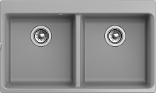 Кухонная мойка Rivelato AXEL X-90-2D grigio metallizza