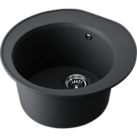 Мойка Omoikiri Miya 50-R-BL Tetogranit/черный