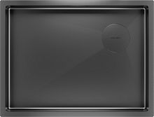 Мойка Paulmark нерж. сталь Paulmark NEXT-SKEW 58 UNI, PM885844-GM, вороненая сталь,580х440мм, Paulma