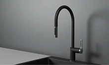 GR-8172, ШВАРЦ, СМЕСИТЕЛЬ КУХОННЫЙ С ВЫДВИЖНЫМ ИЗЛИВОМ