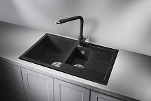 7802, ТУРМАЛИН, кухонная мойка, кварц