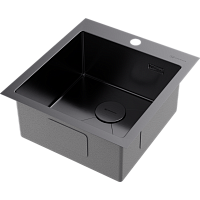 Мойка Omoikiri Akisame 46-GM нерж. сталь/вороненая сталь