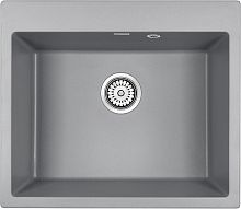 Мойка Paulmark KANTE 60, IT-GRANIT, PM106052-GRM, серый металлик, 600х520 мм, Paulmark
