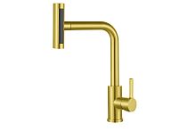 Смеситель ZORG для мойки бронза с выдвижным изливом SH 093 PVD BRONZE