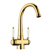 Смеситель Omoikiri Okinawa 2-G латунь/золото